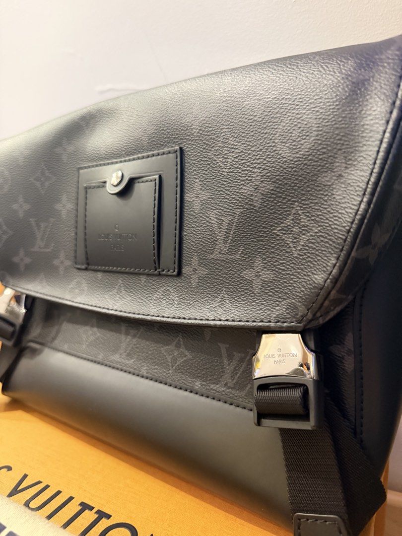 Louis Vuitton Voyager PM Monogram Eclipse Messenger Bag (Category: Luxury Bags & Wallets) located in Mandaluyong City. Submitted by wopeepop (Listing ID 1469879414, Image 3). Description: No flaws Complete with box, paper bag, dust bag (no receipts) Original price: ₱140,000 selling price: ₱90,000 Loc: Greenfield, Mandaluyong.