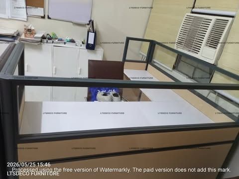 L-SHAPE WORKSTATION WITH GLASS OFFICE PARTITION (Category: Office Furniture & Fixtures) located in Quezon City. Submitted by cherry.ltsdeco (Listing ID 1469811374, Image 1). Description: LTSDECO Home and Office Furniture Trading MANUFACTURER • FABRICATOR • SUPPLIER Looking for office furniture, modular partitions, workstations, or customized furniture? We can help! LTSDECO Home and Office Furniture Trading is a trusted manufacturer, fabricator, a