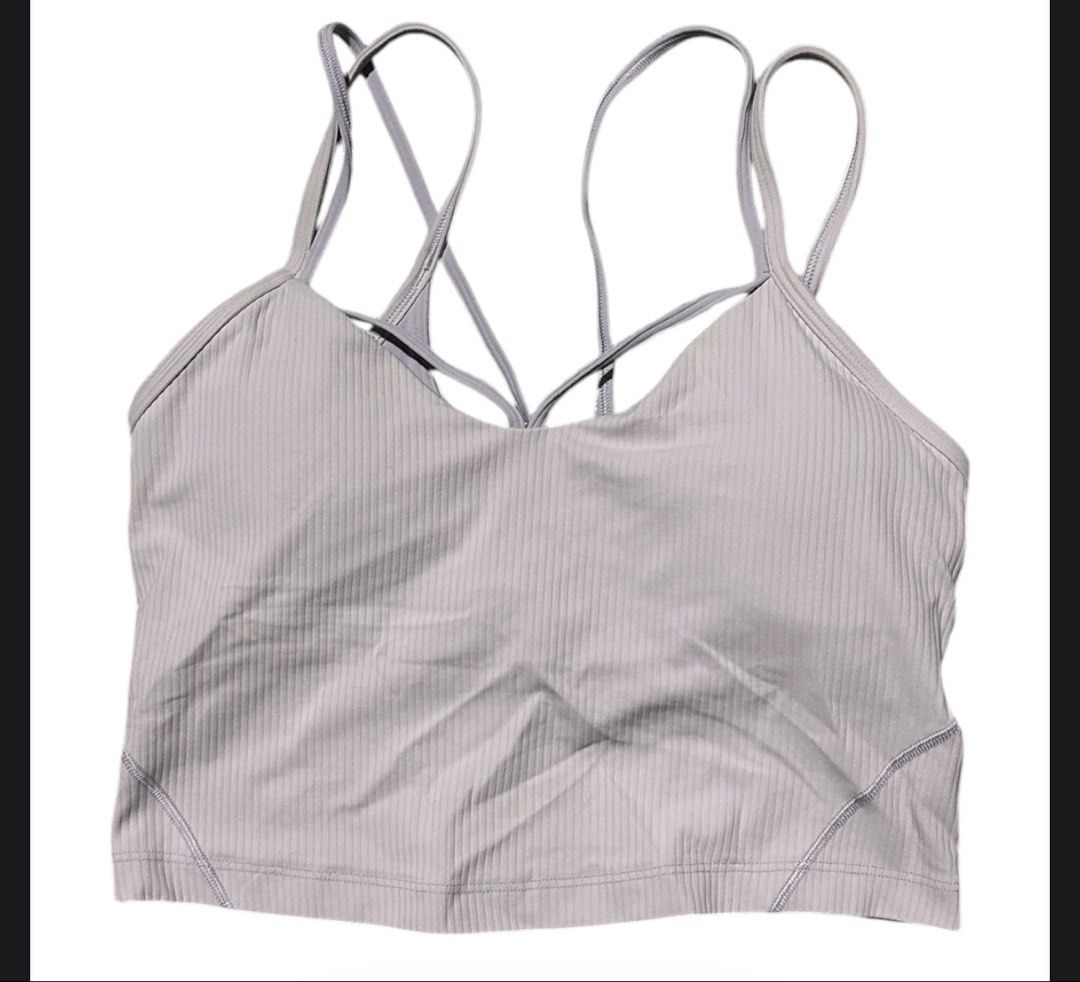 Lululemon Align Strappy Ribbed Tank Top square tag 6 (Category: Activewear) located in Iba. Submitted by xooperfindslb (Listing ID 1469814435, Image 3). Description: Lululemon Align Strappy Ribbed Tank Top Square tag 6 New released Color:not sure sa color pero parang light purple Good condition Needs wash No issue.