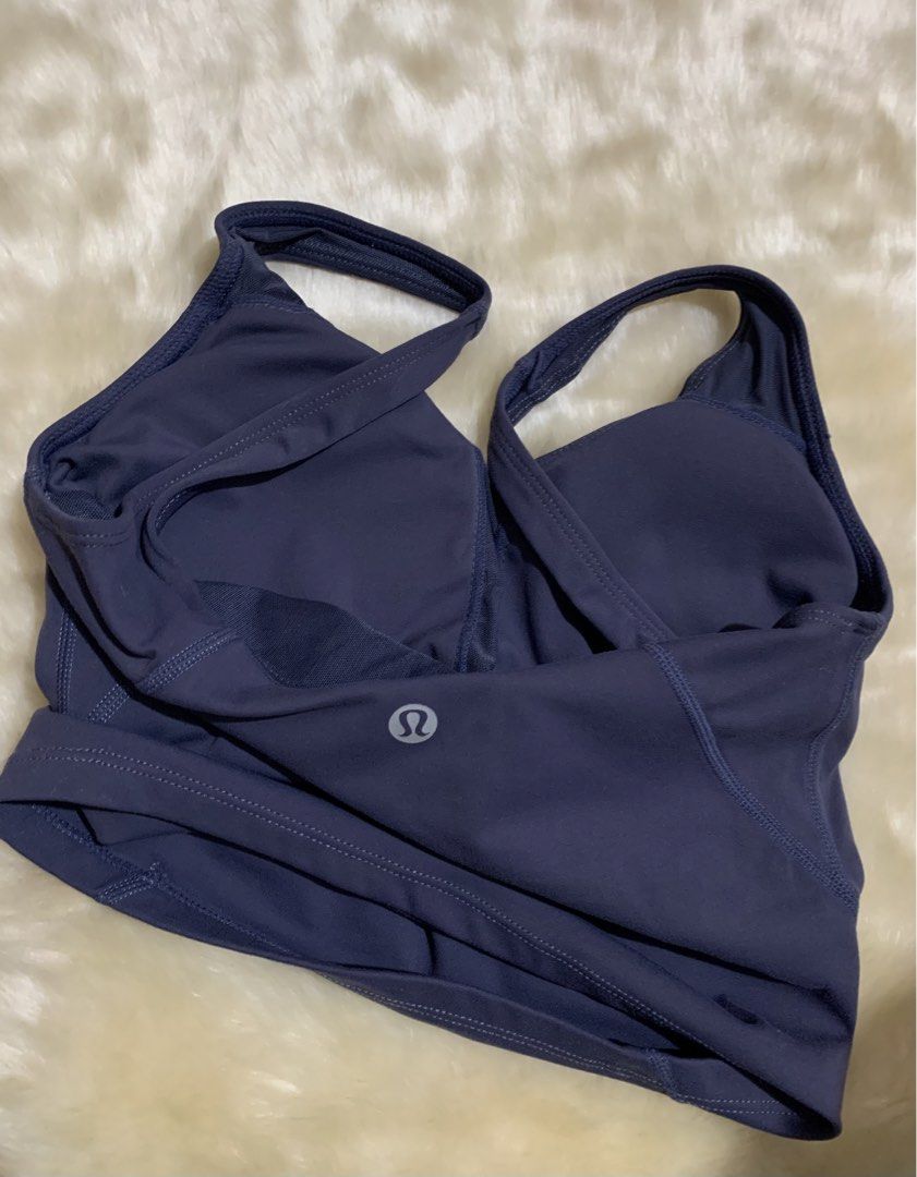Lululemon Align Tank Top Dark Purple (Category: Activewear) located in Bayombong. Submitted by birkensaddiction (Listing ID 1469883739, Image 3). Description: - Brand: Lululemon - Item: Athletic crop top - Color: Dark purple - Support: Built-in bra cups included - Design: V-neckline with trendy back strap details and signature logo on the back band - Fabric: Super soft and comfortable - Ideal for: Yoga, gym workouts, or everyday casual wear Dot 4