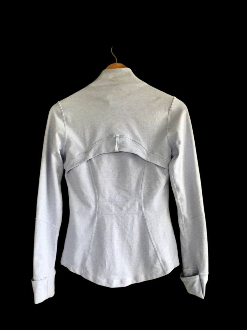 Lululemon Athletica Full Zip Jacket Size 6 Light Blue (Category: Coats, Jackets and Outerwear) located in Bayambang. Submitted by marvinarenasph (Listing ID 1469789962, Image 2). Description: Brand: Lululemon Athletica Style: Full zip athletic jacket Color: Light blue (soft heathered fabric) Size: 6 (tag located inside the pocket) Material: 45% Polyester, 42% Nylon, 13% Spandex Price: 999 📍Location Bautista Pangasinan Features: Thumbholes on sle