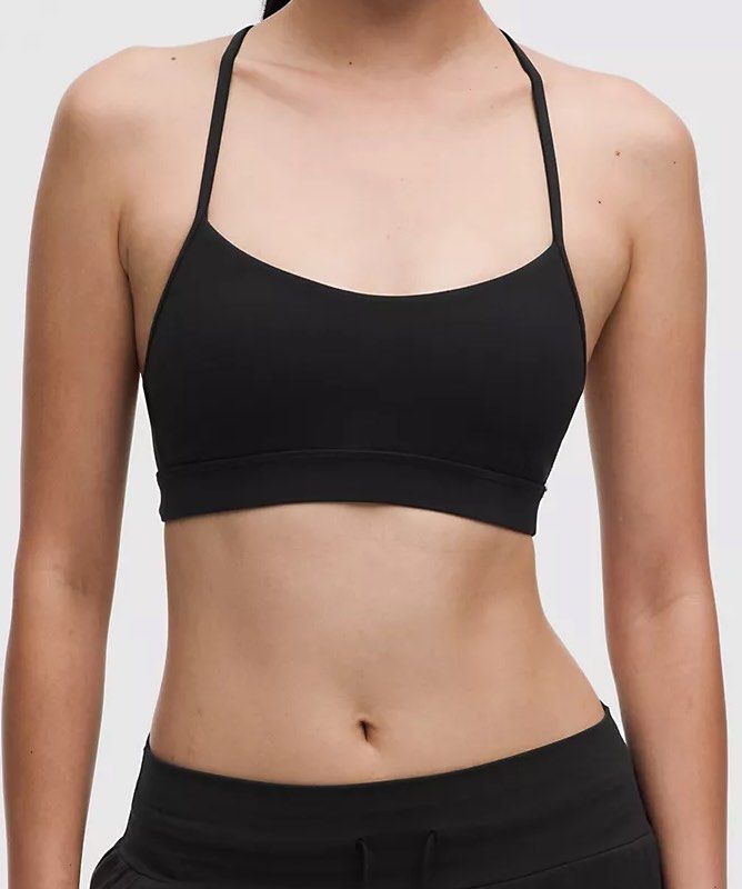 Lululemon Black Flow Y Bra (Category: Activewear) located in Makati City. Submitted by m_closetsale (Listing ID 1469790467, Image 1). Description: Size 8 Used twice .