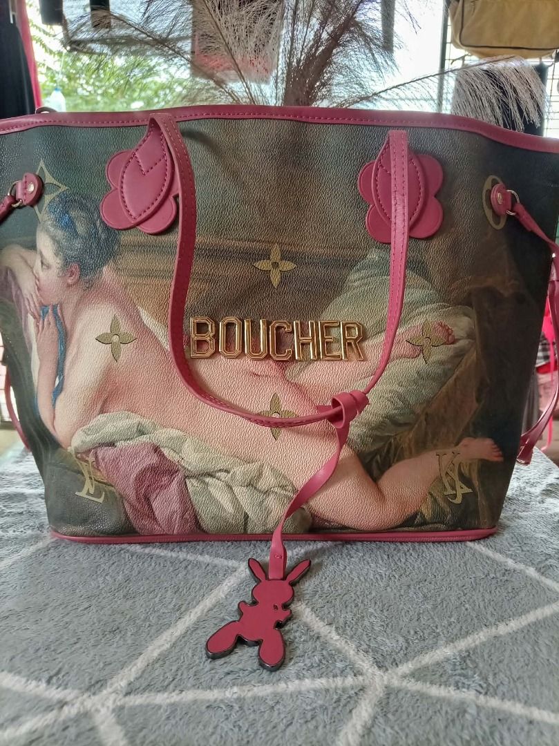LV Boucher Neverfull (Category: Tote Bags) located in Aborlan. Submitted by adelasays (Listing ID 1469936805, Image 1). Description: Free shipping Ukay source The flaw is already at the photo. Pouch included and another unbranded bag is free for sure buyer.