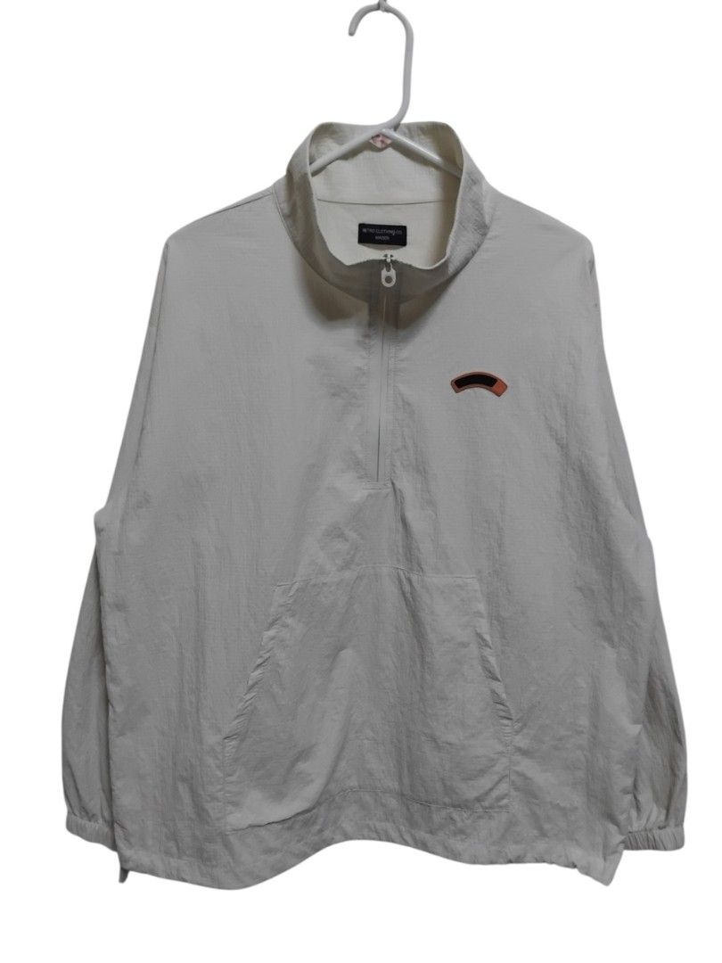 Maden Retro Stand Collar Half-Zip Kangaroo Pocket Pullover Jacket (Category: Coats, Jackets and Outerwear) located in Pasig City. Submitted by hustlexcurate (Listing ID 1469797014, Image 2). Description: Maden Retro Stand Collar Half-Zip Kangaroo Pocket Oversized Pullover Jacket Size LARGE on tag fits XL Dimensions: 25X28.