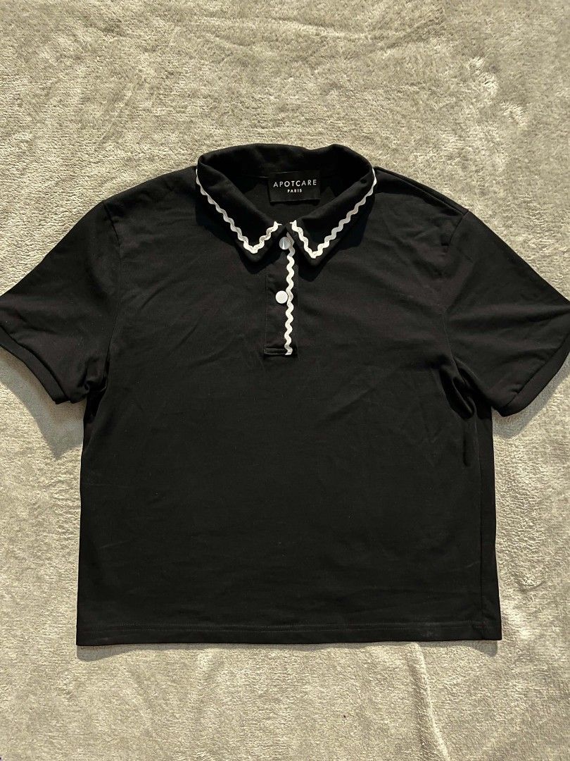 Maje Paris knit polo shirt (Category: Activewear) located in Manila. Submitted by zenwind_3cdc42 (Listing ID 1469768370, Image 1). Description: Maje Paris knit polo shirt • Excellent to New condition • No issue • Dimension on pic • Add ship thru j&t // lalamove // LBC.