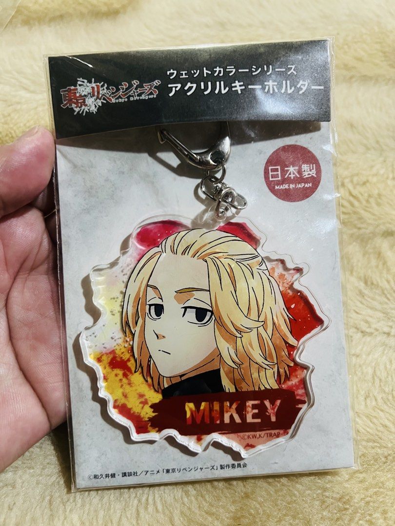 Manjiro Sano ~Mikey~ Merch set (Category: Character Goods) located in Taguig. Submitted by lae.onlineshop (Listing ID 1469764015, Image 3). Description: Manjiro Sano ~Mikey~ Merch set *SOLD AS SET ONLY. Set of 4 *SOME ARE LOOSE. No original packaging, AS IS *THE COLOR MAY SLIGHTLY DIFFER FROM ACTUAL DUE TO LIGHTING AND/OR SCREEN RESOLUTION. Issue: zero to minimal hairlines Inclusion: 1 x Acrylic keyholder (Unofficial/Loose) -needs polish ang hard