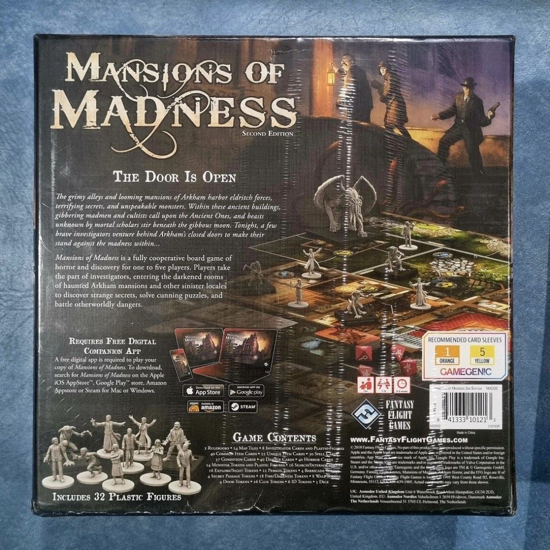 Mansions of Madness Second Edition - Board Game (Category: Board Games & Puzzles) located in Quezon City. Submitted by bored.gamer (Listing ID 1469860755, Image 2). Description: 🕯️🔍 Uncover Dark Secrets. Face the Unknown. Survive the Madness! 👁️ Mansions of Madness: Second Edition – an immersive, app-driven cooperative horror board game set in the chilling world of H.P. Lovecraft. Step into the shoes of investigators exploring haunted mansions