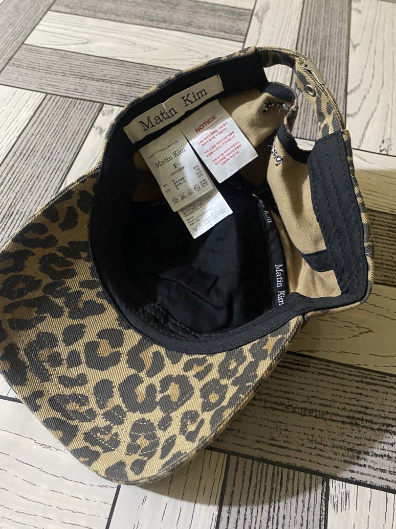 Matin Kim Leopard Print Baseball Cap (Category: Caps & Hats) located in Manila. Submitted by hattearss (Listing ID 1469882269, Image 2). Description: Dm📥.