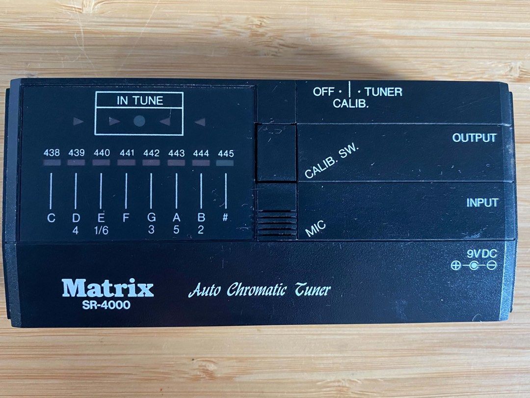 Matrix SR-4000 vintage automatic chromatic instrument tuner (Category: Musical Instruments) located in Pasig City. Submitted by califinestcollectibles (Listing ID 1469842767, Image 1). Description: Matrix SR-4000 vintage automatic chromatic instrument tuner EL#0043 Type: Auto chromatic tuner (suitable for acoustic and electric guitars, bass, and universal instrument tuning) Original/authentic From USA Pick up at One Oasis condominium ortigas exte