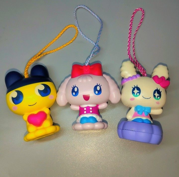 McDonald Tamagotchi toy (Category: Vintage Collectibles) located in Manila. Submitted by ramiafern (Listing ID 1469830834, Image 1). Description: McDonald Tamagotchi toy (AS IS) Yumemitchi - trinket box Mametchi - sticker dispenser Lovelitchi - stamper 350 get all San Mateo Rizal J&T express.