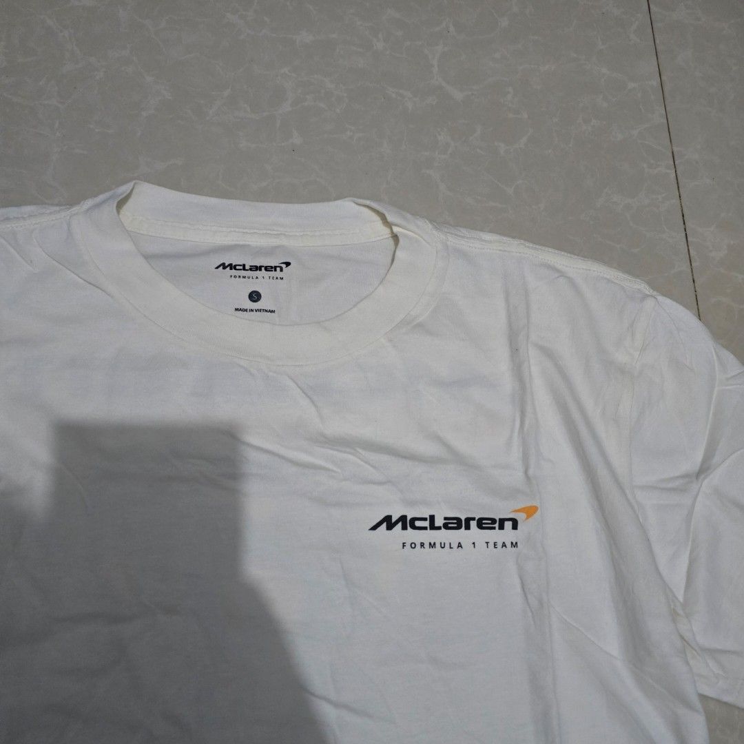 McLaren F1 shirt (Category: Tshirts & Polo Shirts ) located in El Nido. Submitted by marco.tandoc (Listing ID 1469905103, Image 3). Description: size: small fit to medium width: 20 length: 27 no issue.