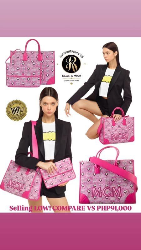 MCM München Pink Tote Bag 💗 (Category: Luxury Bags & Wallets) located in Mandaluyong City. Submitted by luxprelovedbagsparadise (Listing ID 1469828825, Image 3). Description: 💖 Pink? More like POWER. 💖 Not all tote bags are made to blend in—some are made to turn heads. ✨ Meet the Brand New MCM München Pink Tote Bag, the statement piece that says "I didn't come to play, I came to slay." 💕 👜 BRAND NEW 💖 Gorgeous München Pink design ✨ Premium 