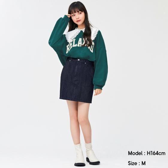 Medium Gu Denim Skirt (Category: Skirts) located in Castillejos. Submitted by lalainecloset22 (Listing ID 1469790071, Image 1). Description: - Brand: GU - Item: Denim Skirt - Color: Medium Dark Wash - Size: M (EU 38 / UK 10 / US 26) - Design: Classic mini skirt cut with front and back pockets, featuring branded GU jeans hardware - Condition: Excellent, well-maintained.