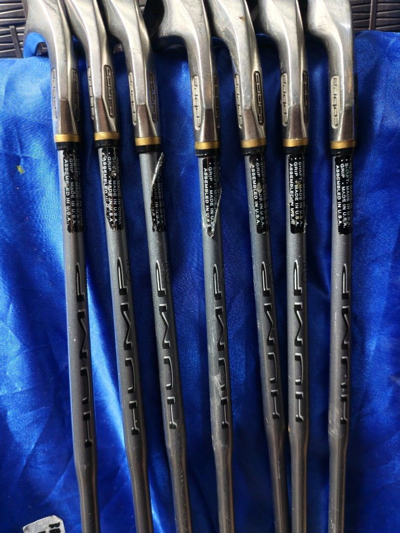 Men's iron set - King Cobra II -Hump design model (Category: Golf) located in Manila. Submitted by meiyeon2 (Listing ID 1469768429, Image 3). Description: HUMP DESIGN MODEL R FLEX GRAPHITE SHAFT RIGHT HANDED CLUB IRON NUMBER - 4-9i PW.