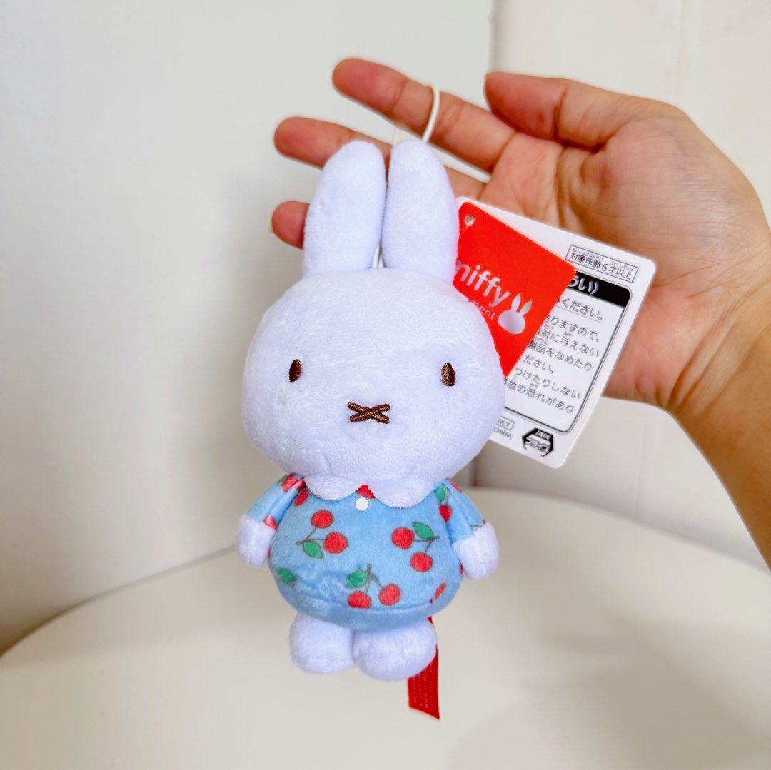 Miffy Cherry Blue Charm with Papertag (Category: Plushies & Soft Toys) located in Manila. Submitted by ashyyel_ (Listing ID 1469932131, Image 1). Description: .
