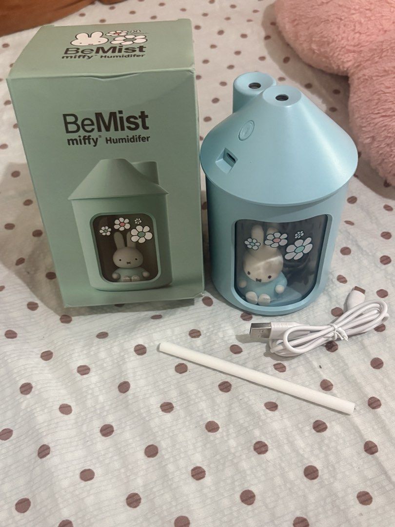 Miffy co humidifier Be Mist Mint Blue (Category: Air Purifiers & Dehumidifiers) located in Talavera. Submitted by fiourelle (Listing ID 1469805282, Image 3). Description: Used once to try only. Bought for 700+.
