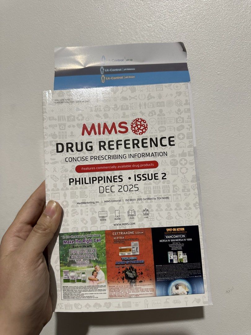 Mims Drug Reference Issue 2 December 2025 (Category: Textbooks) located in Manila. Submitted by shopkriscloset (Listing ID 1469812935, Image 1). Description: First to get, first to mine :) Shipping c/o miner.