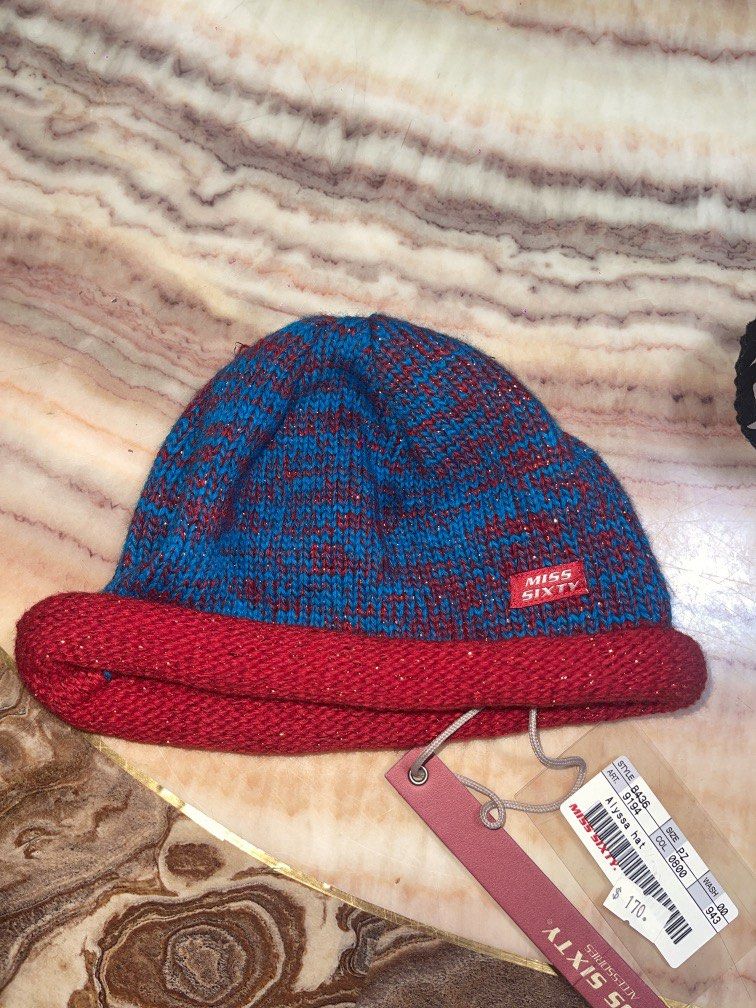 Miss Sixty Beanie (Category: Hats & Beanies) located in Baguio. Submitted by find_found001 (Listing ID 1469863650, Image 1). Description: With tags 50% wool 43% acrylic, 7% lurex.