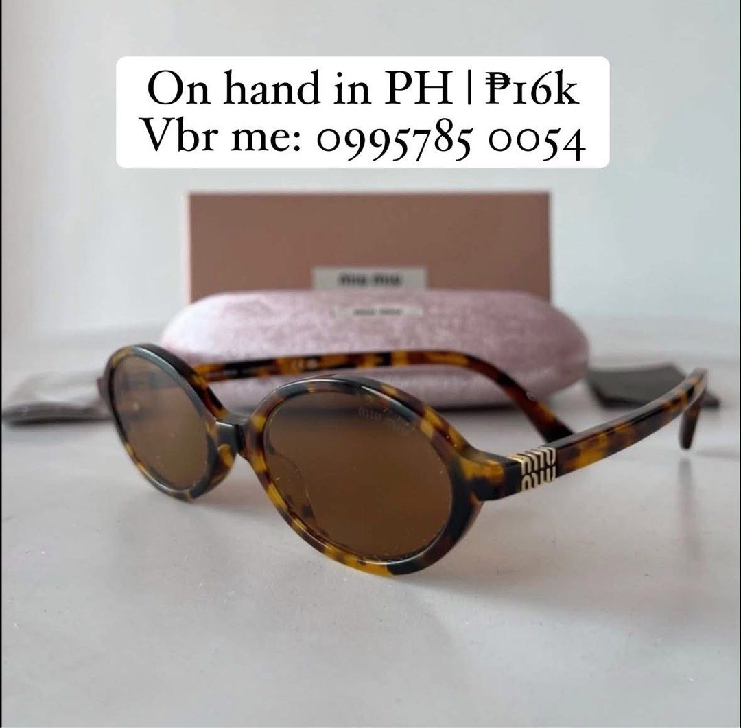 Miumiu Sunglasses (Category: Sunglasses & Eyewear) located in Manila. Submitted by ig.deiclacio (Listing ID 1469781163, Image 1). Description: On hand in PH Vbr me: 0995785 0054.