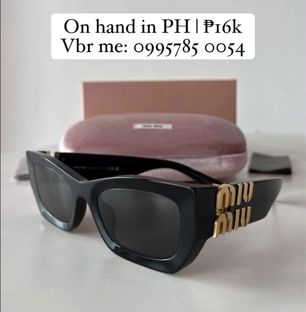 Miumiu Sunglasses (Category: Sunglasses & Eyewear) located in Manila. Submitted by ig.deiclacio (Listing ID 1469781163, Image 2). Description: On hand in PH Vbr me: 0995785 0054.