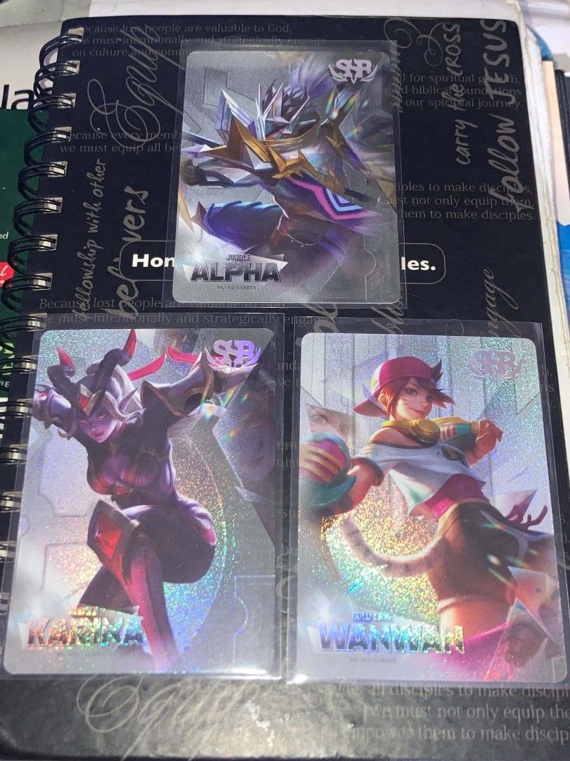 MLBB MANYC Vol 1 SSR (Category: Raw Singles) located in Manila. Submitted by jtoyzandcollectibles (Listing ID 1469865694, Image 2). Description: MLBB MANYC Vol 1 SSR ₱50 EACH ‼️ We only ship every Sunday & Monday night ‼️ 📌 Buyer shoulders shipping fee 📍 Cainta Rizal 💸 GCash only 🛵 Lalamove/JNT/LBC 💬 Send a message if you're interested!.