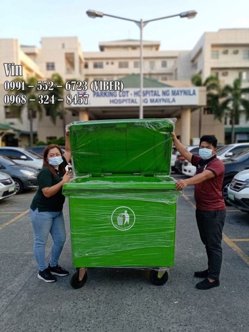 mobile trash bin 660 liters (Category: Waste Bins & Bags) located in Bacoor. Submitted by zx400rr (Listing ID 1469765994, Image 1). Description: MOBILE WASTE BIN 660L 1100L heavy duty trash bin with wheels and Cover Outdoor trash bin WE ALSO HAVE > Cooler box > Ppe supplies > Road barricade > Road signs For inquiry feel free to contact: 0991 552 6723 0968 324 8457 0933 855 9510 0956 702 8557 Landline: Pldt 046 416-39-20 Pin location: Nazareno 10 