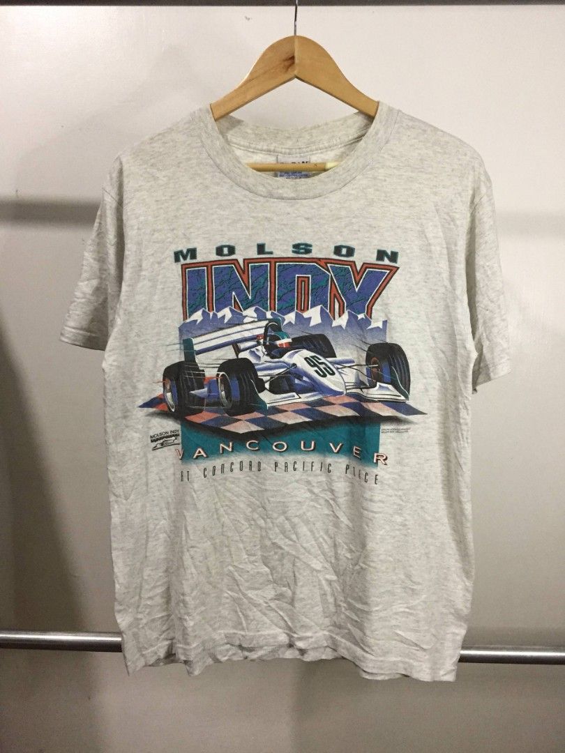 Molson Indy Vancouver (Category: Tshirts & Polo Shirts ) located in Balayan. Submitted by _wethrift (Listing ID 1469876893, Image 1). Description: Molson Indy Vancouver - Gildan Heavyweight Tag - 1-2-2 - size M - dimension 20 x 26 - excellent condition - color rate 9/10 - stain / hairlines MINE - 📩 +shipping fee 📍 BALAYAN, BATANGAS.
