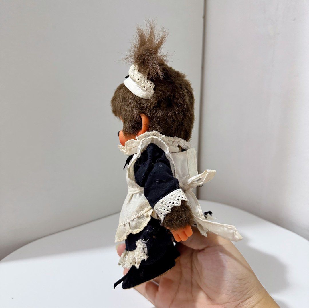 Monchhichi Sekiguchi Maid Doll (Category: Vintage Collectibles) located in Manila. Submitted by ashyyel_ (Listing ID 1469932224, Image 2). Description: sira yung likod ng dress niya.