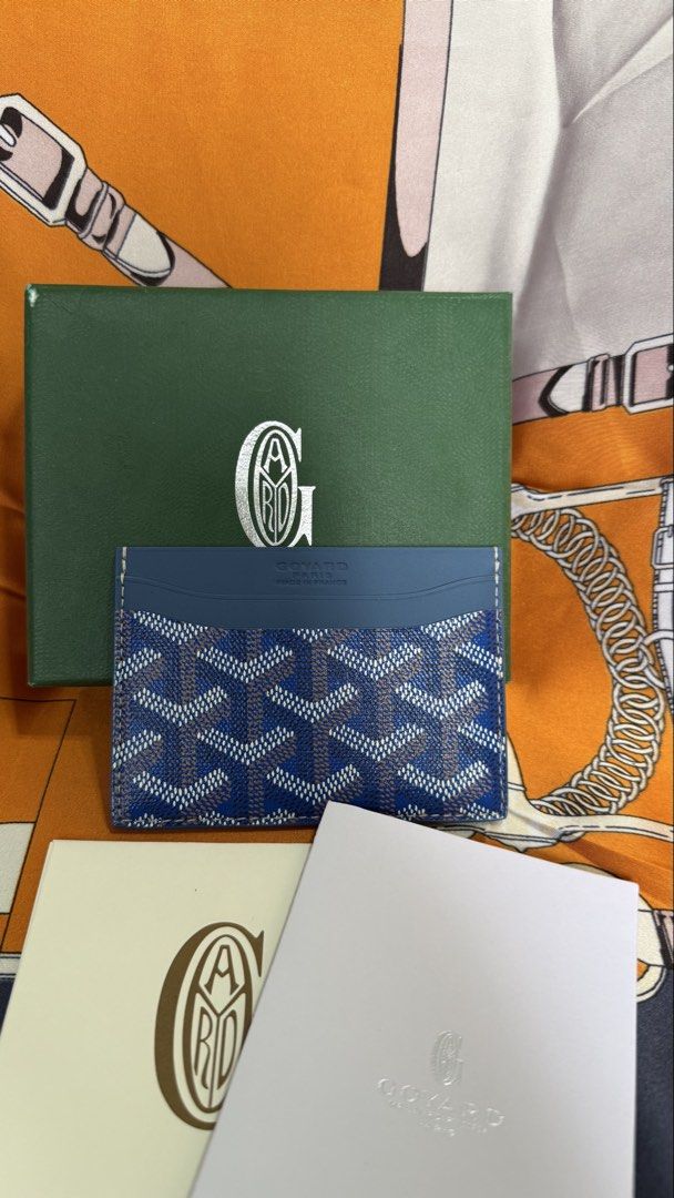 Monogram cardholder blue (Category: Wallets & Card holders) located in Las Pinas. Submitted by misspurser (Listing ID 1469866555, Image 1). Description: Genuine leather Goyard monogram cardholder With box.