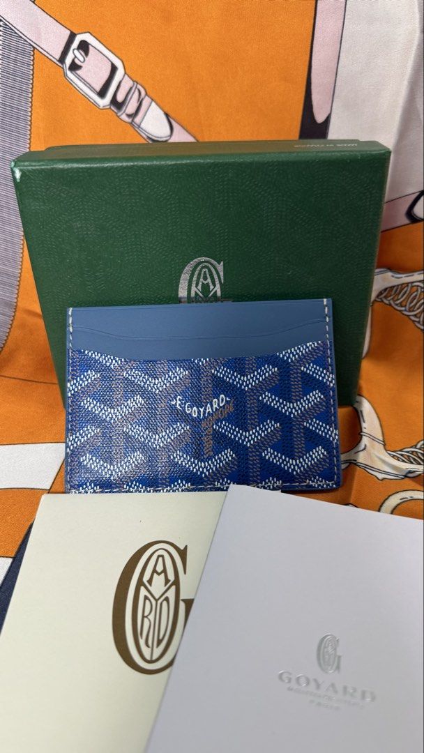 Monogram cardholder blue (Category: Wallets & Card holders) located in Las Pinas. Submitted by misspurser (Listing ID 1469866555, Image 2). Description: Genuine leather Goyard monogram cardholder With box.