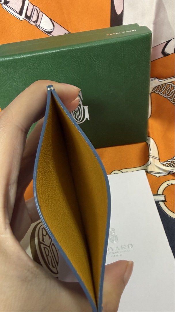 Monogram cardholder blue (Category: Wallets & Card holders) located in Las Pinas. Submitted by misspurser (Listing ID 1469866555, Image 3). Description: Genuine leather Goyard monogram cardholder With box.