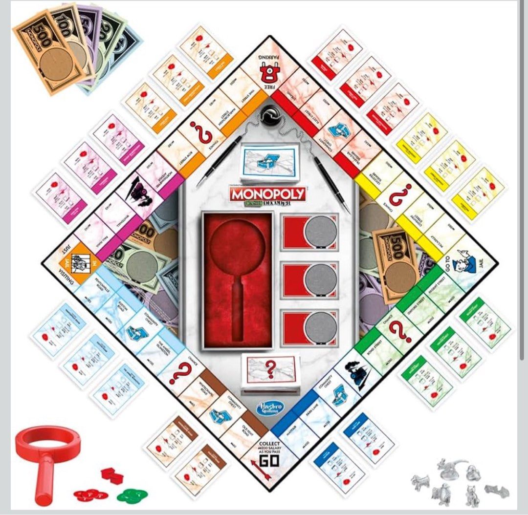 Monopoly decoder (Category: Board Games & Puzzles) located in Singapore. Submitted by allfromsg (Listing ID 1469836121, Image 2). Description: Brand new and authentic Free tracked delivery Monopoly decoder FUN TWIST ON THE MONOPOLY GAME: The Monopoly Crooked Cash game features classic Monopoly gameplay with a twist! The Mr. Monopoly’s decoder helps players find the fakes INCLUDES DECODER: When a player pays for something, opponents can use the de
