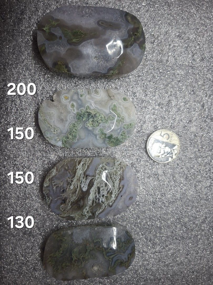 Moss agate (Category: Precious Stones) located in Cavite. Submitted by eunha.fnds (Listing ID 1469887114, Image 1). Description: palm moss agate bundle price available NO COD J&T / LALAMOVE .