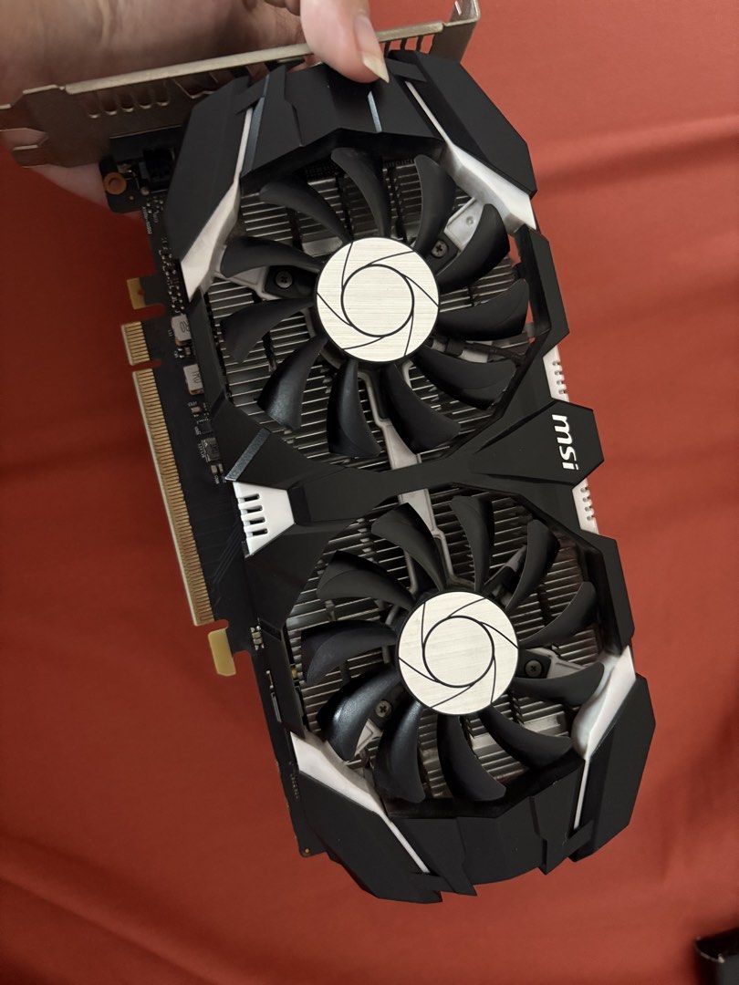 MSI GTX 1050ti (Category: Computer Parts) located in Manila. Submitted by meowyoming (Listing ID 1469902634, Image 2). Description: MSI GTX 1050ti Preloved for 2 years Bought from MOA SVGA(see receipt on the last pic) No issues RFS: Upgraded Negotiable if will pickup ASAP.