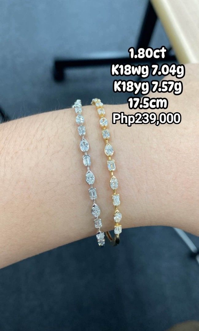 Multi shaped tennis diamond bracelet (Category: Bracelets) located in Malolos. Submitted by keenhorse_ef38ab (Listing ID 1469937910, Image 1). Description: cash on delivery/meetup within metro manila Downpayment required *Natural diamond.