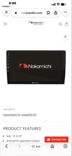 Nakamichi android player NAM5630 8 GB+256GB, Car Accessories ...