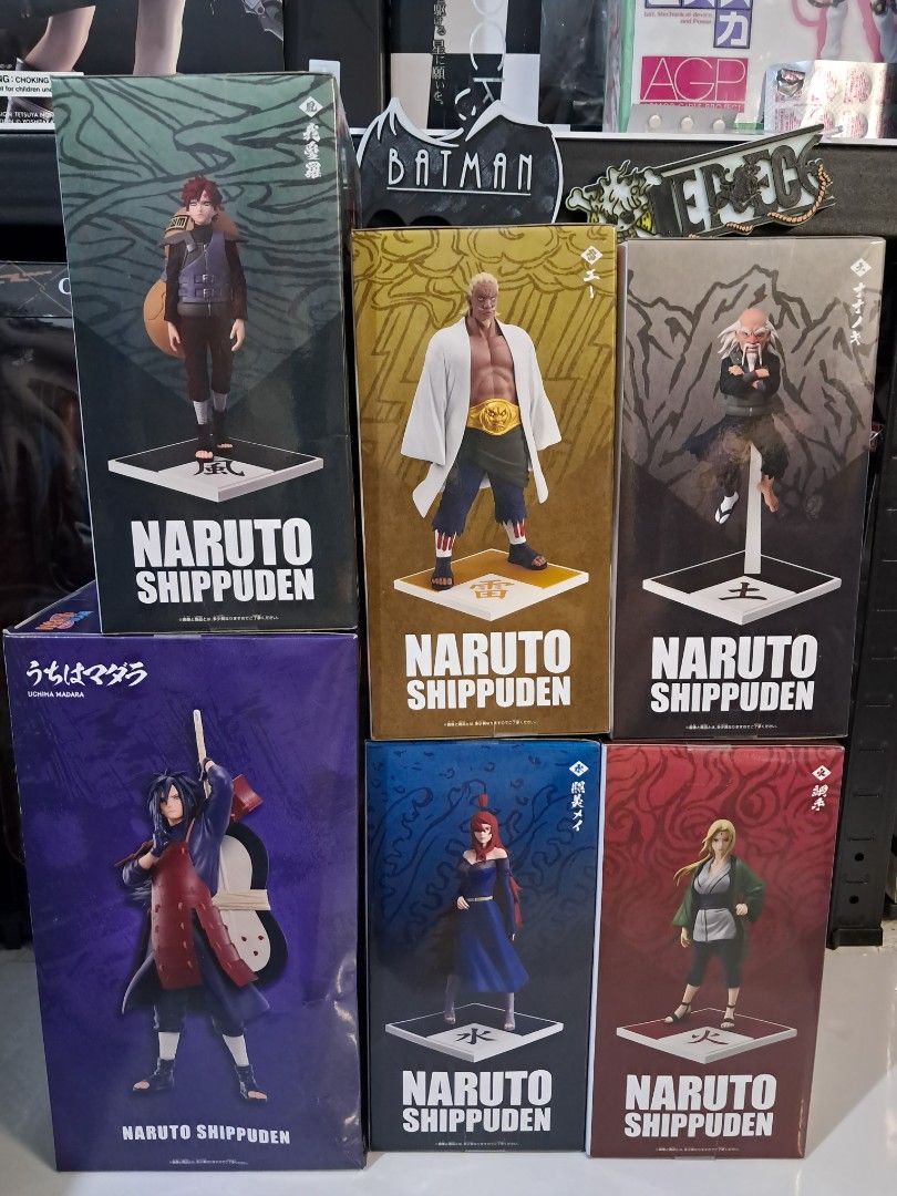 Naruto Kage set + GIGO Madara (MISB)) (Category: Figurines & Statues) located in Quezon City. Submitted by marcellisnqc (Listing ID 1469838172, Image 2). Description: misb.