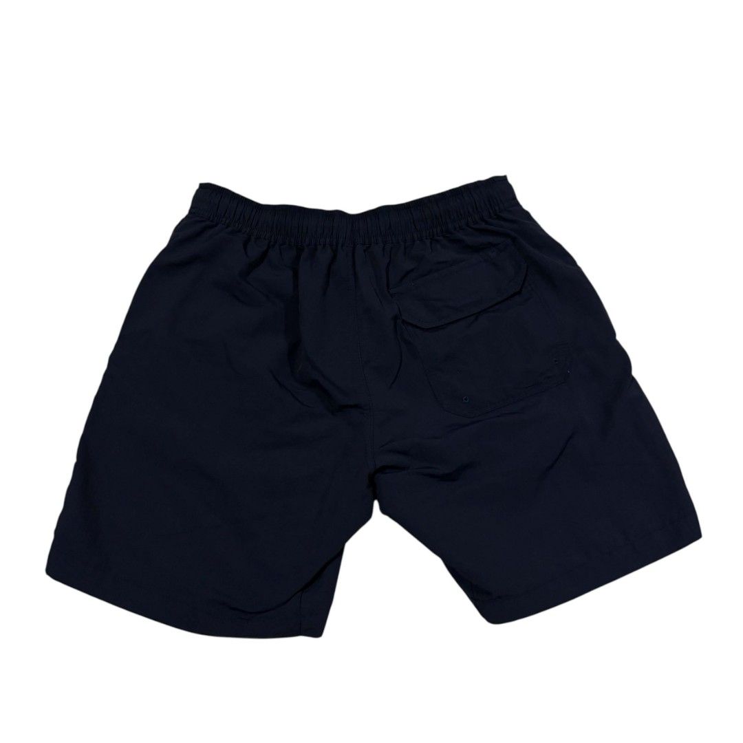 Navy Blue Drawstring Casual Shorts (Category: Shorts) located in Cagayan de Oro. Submitted by lootfindzzzz (Listing ID 1469916531, Image 2). Description: - Color: Dark blue with a contrasting white drawstring - Fit: Regular fit with convenient side pockets - Material: Soft, lightweight fabric - Best for: Warm weather, casual outings, or lounging at home.