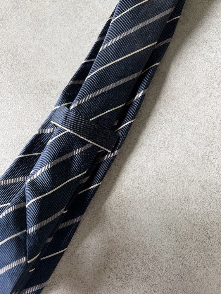 Navy striped necktie 2 (Category: Ties) located in Pasig City. Submitted by chamoisee (Listing ID 1469818801, Image 2). Description: .