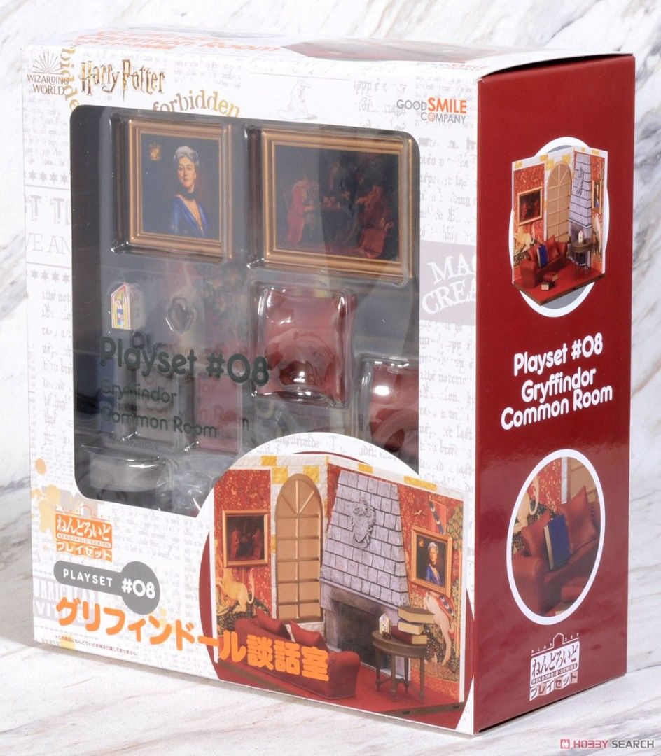 Nendoroid Playset #08: Gryffindor Common Room (Category: Figurines & Statues) located in Valenzuela. Submitted by skjs_adiccion (Listing ID 1469920071, Image 2). Description: FOR SALE!!! MISB (BRAND NEW AND SEALED) Nendoroid Playset #08: Gryffindor Common Room Harry Potter Product Details • Manufacturer: Good Smile Company (Sculpted by Yukou Yamaguchi, Phat!) • Release Date: Late June 2021 • Included Contents: A detailed diorama set featuring the