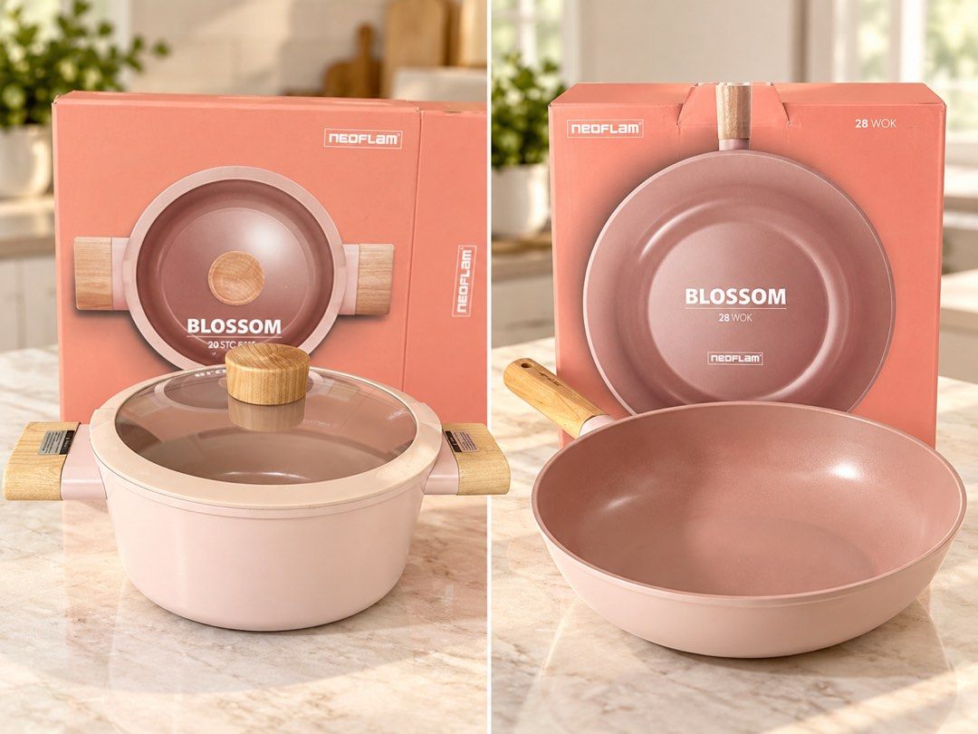 Neoflam New (Category: Cookware & Accessories) located in Dasmarinas. Submitted by woodtiger.1974 (Listing ID 1469808776, Image 1). Description: Neoflam cook ware. Pretty in Pink. .
