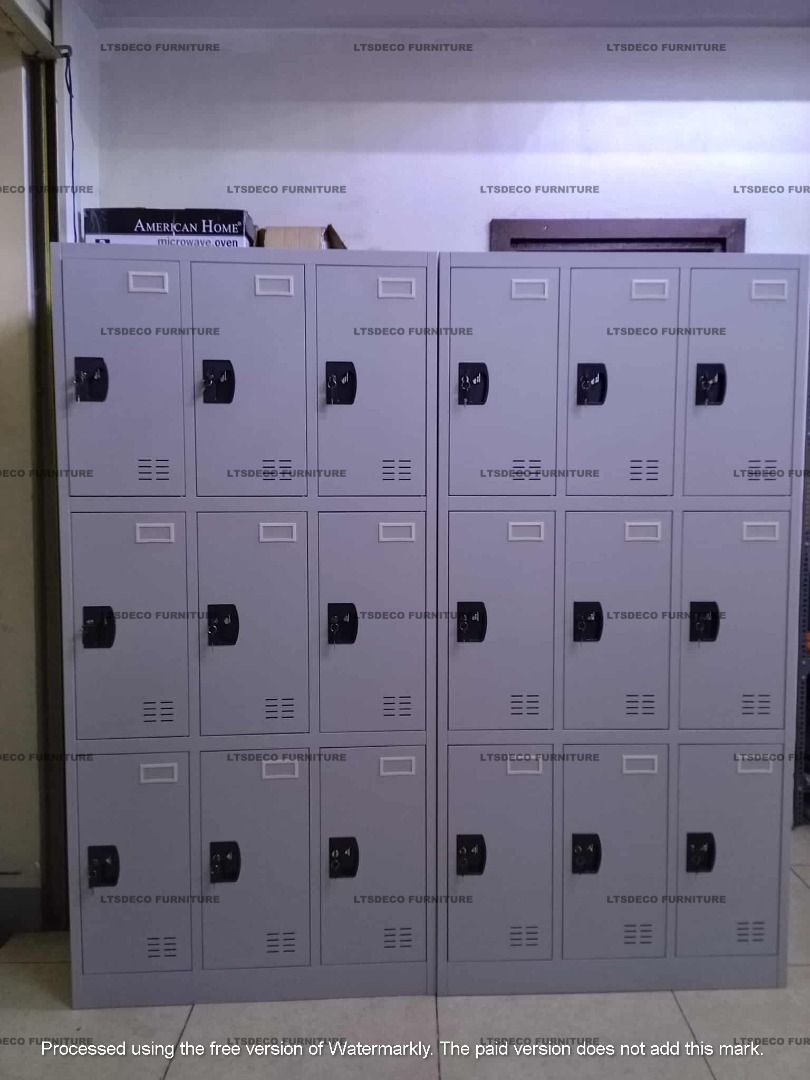 new steel locker 9 doors office partition furnitures, Furniture & Home ...