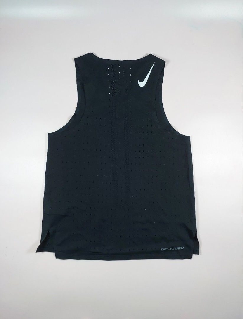 Nike Dri-FIT ADV AeroSwift Racing Singlet (Category: Activewear) located in Cabuyao City. Submitted by runsapparelthrifted17 (Listing ID 1469817560, Image 2). Description: Nike Dri-FIT ADV AeroSwift Racing Singlet Tag: Small Actual measurement: Bust/Chest - 15 1/2 inches Length - 21 1/2 inches Excellent Condition: 9/10 Php1400+shipping fee Mode of payment: Via Gcash/Maya or BPI Message us for more details and transactions Thank you so much and st