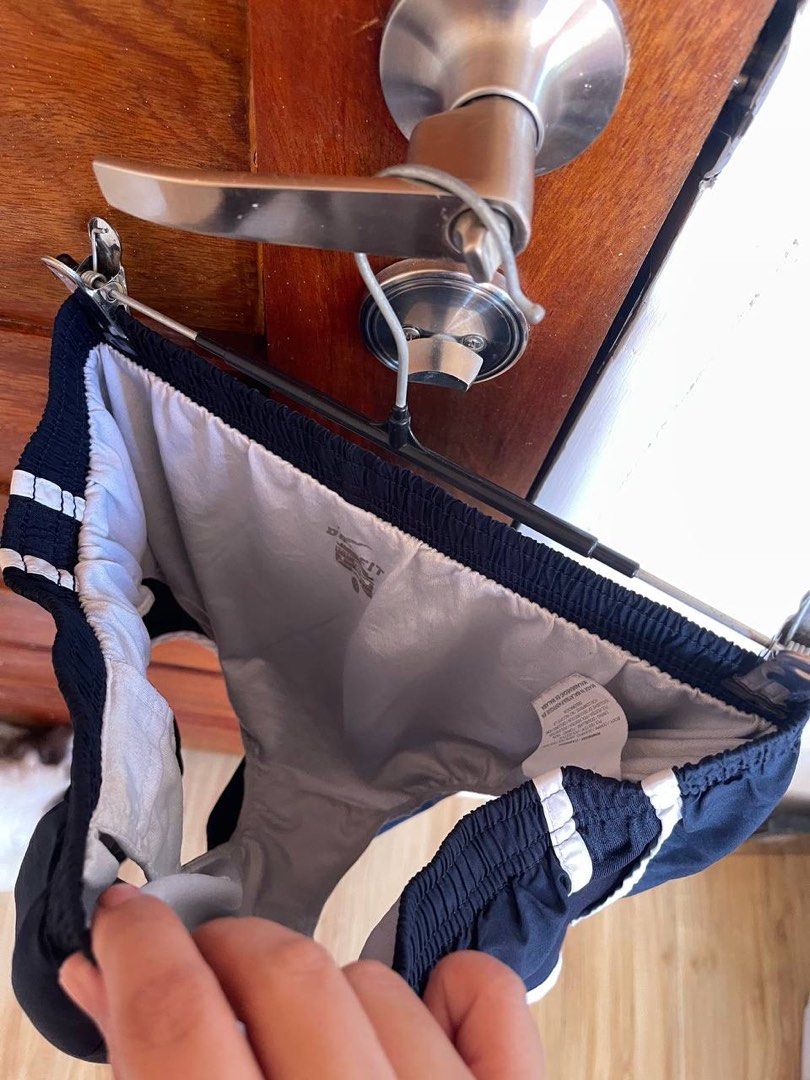 Nike Drifit Short (Category: Activewear) located in San Luis. Submitted by revibeee (Listing ID 1469819224, Image 3). Description: FOR SALE NIKE DRIFIT RUNNING SHORT FOR WOMEN COLOR NAVY BLUE AND WHITE EMBROIDERED LOGO IN EXCELLENT CONDITION CAN FIT SIZE 30 TO 36 WAISTLINE LENGTH 10 INCHES RISE 11.5 INCHES LEG HOLE 13 INCHES WITH INNER COTTON UNDERWEAR AND IT ALSO HAS A POCKET KINDLY CHECK THE PHOTOS FOR THE COMPLETE DETAILS WASHED AND READY TO W