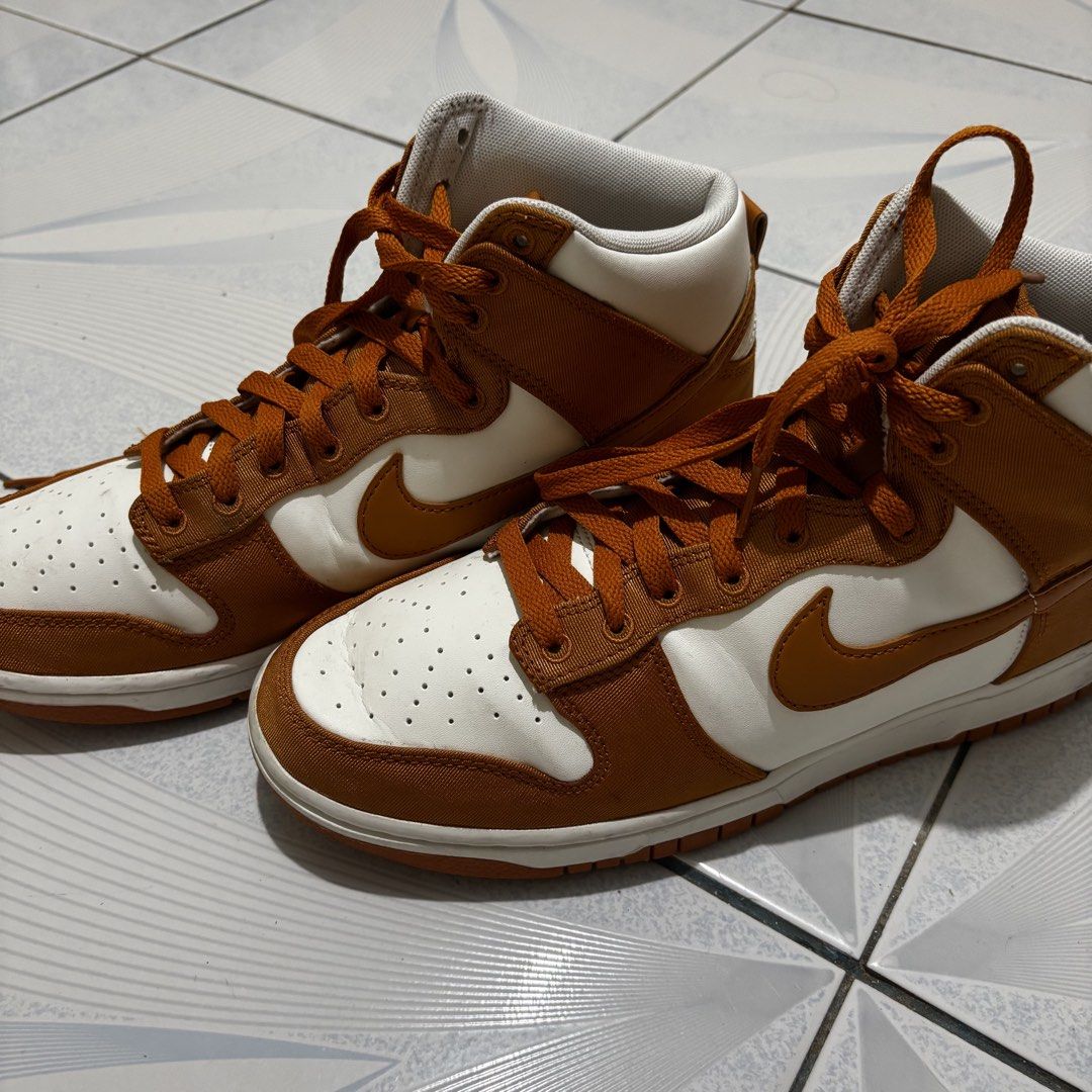 Nike Dunk High ‘Monarch’ (Category: Sneakers) located in Magalang. Submitted by mvenetri (Listing ID 1469882635, Image 1). Description: Nike Dunk High ‘Monarch’ - Auth!! - Colorway is Monarch - Size: Men's US 9 / UK 8 / EUR 42.5 / CM 27 - Clean uppers and midsoles, ready to wear, used once or twice so pretty much brand new 😭.