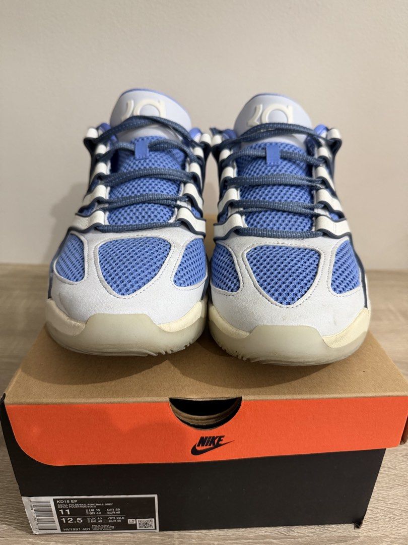 Nike KD 18 EP - US11 (Category: Sneakers) located in Quezon City. Submitted by ricardo7_ (Listing ID 1469849440, Image 2). Description: Nike KD 18 EP basketball shoes. Size US 11. Almost new. Used less than 5 times in covered court. Authentic from Nike. .