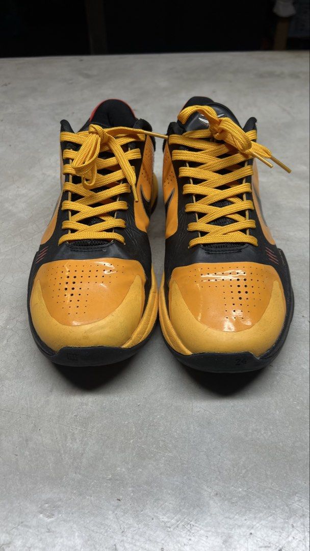 Kobe Rice Nike Kobe 5 Protro Bruce Lee Yellow Black Basketball Shoes, Men's ...