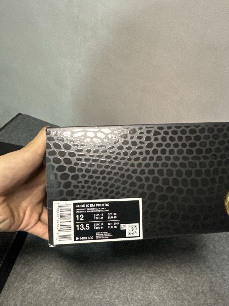 nike kobe 9 size 12 (Category: Sneakers) located in Marikina City. Submitted by joshzilla (Listing ID 1469797242, Image 2). Description: kobe 9 “china” sjze 12 / complete used good condition 7k only.