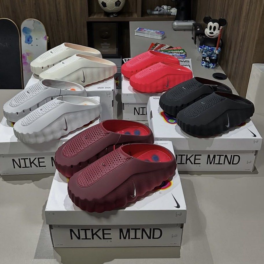 Nike Mind 001 (Category: Slippers & Slides) located in Manila. Submitted by miggy.dee (Listing ID 1469823112, Image 1). Description: Nike Mind 001 Available on hand! ₱6,000 Light Smoke Grey Solar Red University Red Light Bone Sizes 8-13 ❗️Limited stock only. 🚚We deliver nationwide. 📩Pm for more details..