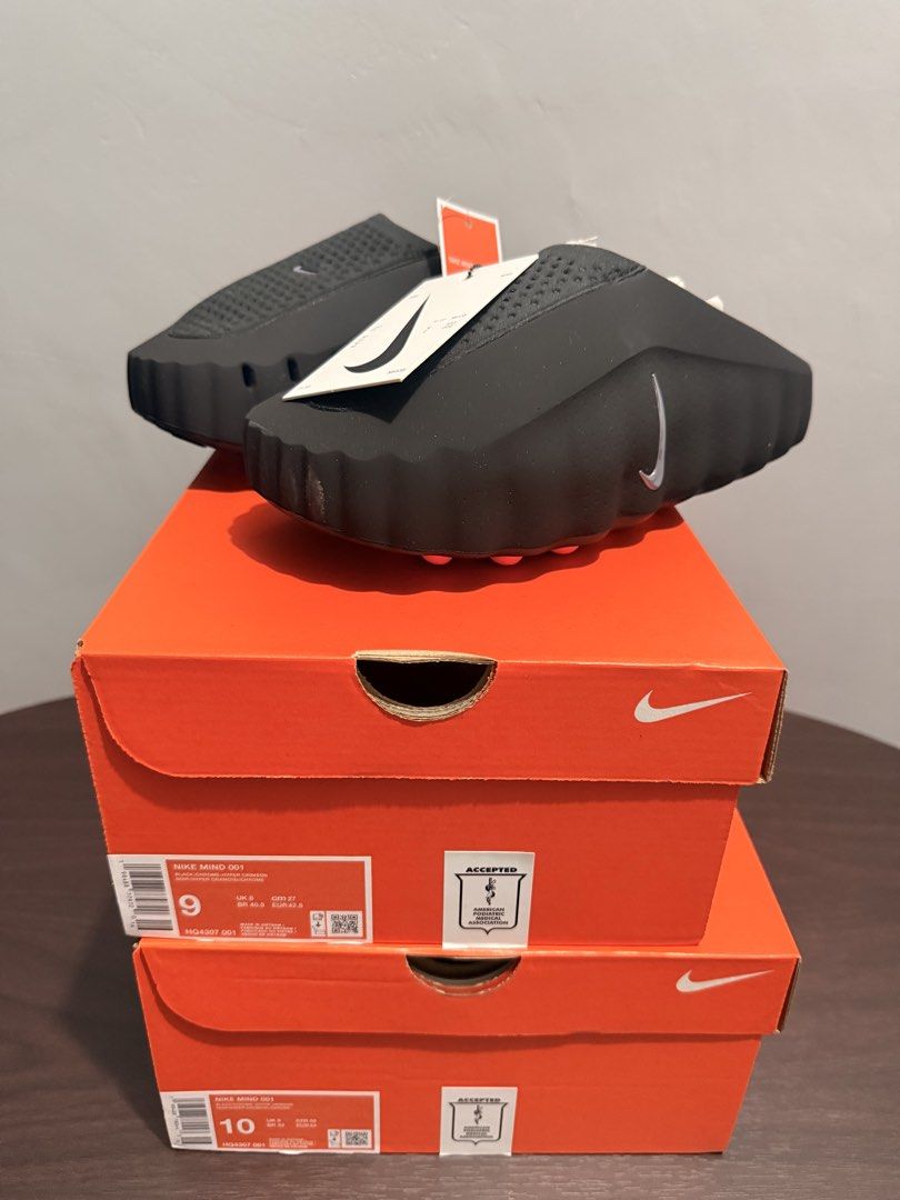 Nike Mind 001 Slide - ‘Black Chrome’ (Category: Slippers & Slides) located in Marikina City. Submitted by heneral_luna7141 (Listing ID 1469835559, Image 1). Description: Nike Mind 001 Slide - ‘Black Chrome’ 100% Original and BrandNew Sizes 9 10.